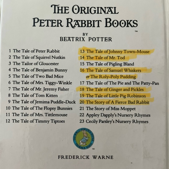 The Original Peter Rabbit books by Beatrix Potter 13,14,16,18,19 & 20 - Picture 4 of 4